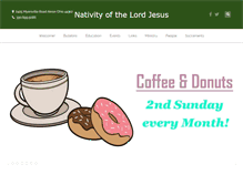 Tablet Screenshot of nativityofthelord.org